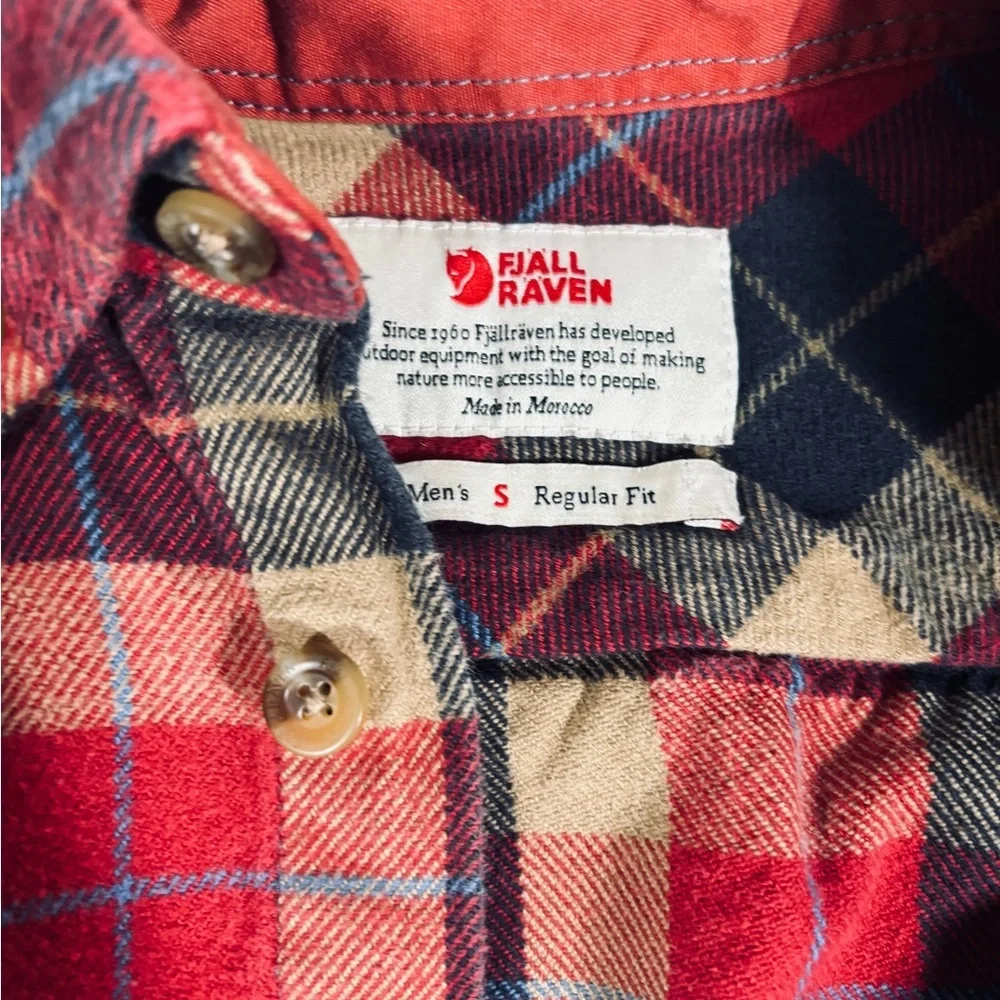 Fjallraven Fjallglim Shirt Men Size S Gorpcore Hiking Cabincore Casual Barncoat
